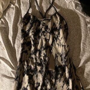 lululemon athletica Black and Beige Tie-Dye Tank Top